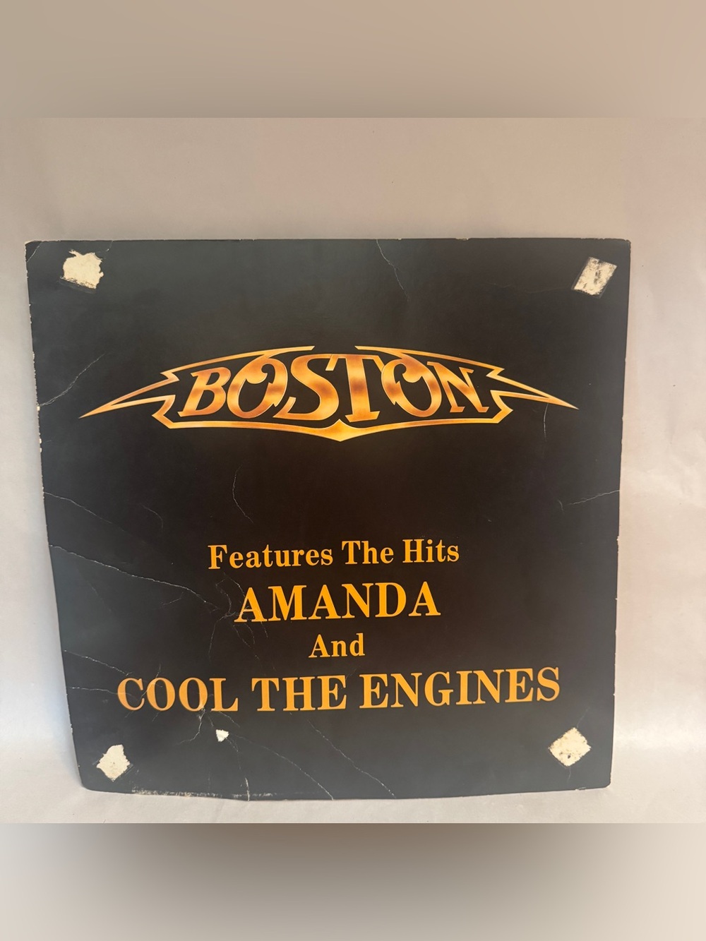 Vintage 1986 Boston Third Stage MCA-6188 Promo Display Flat Poster Amanda Notes